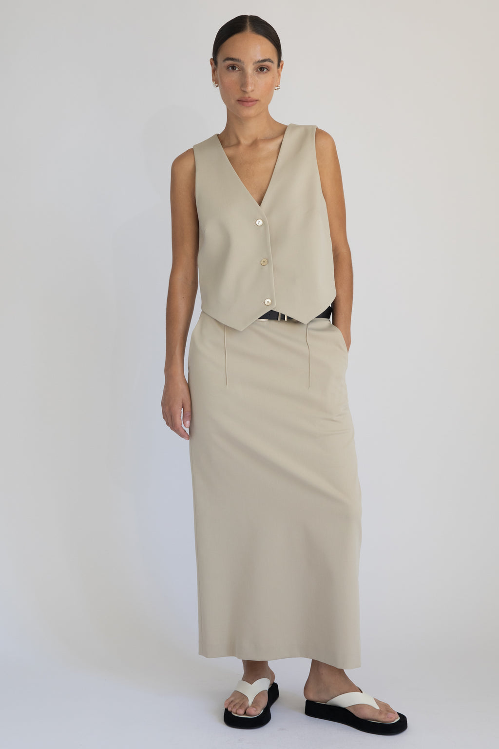 Tencel Vest - Almina Concept 