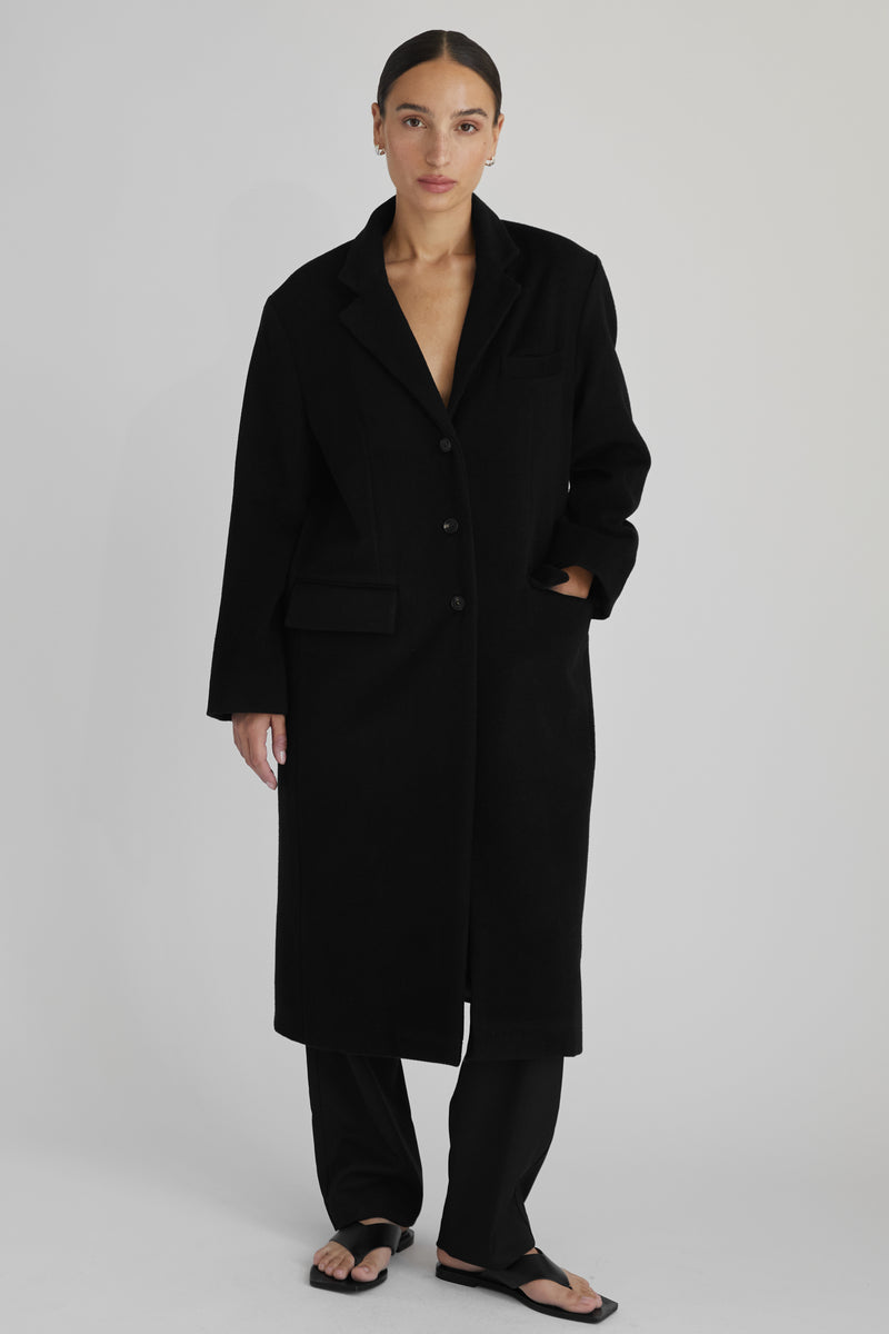 Long Wool Cashmere Coat