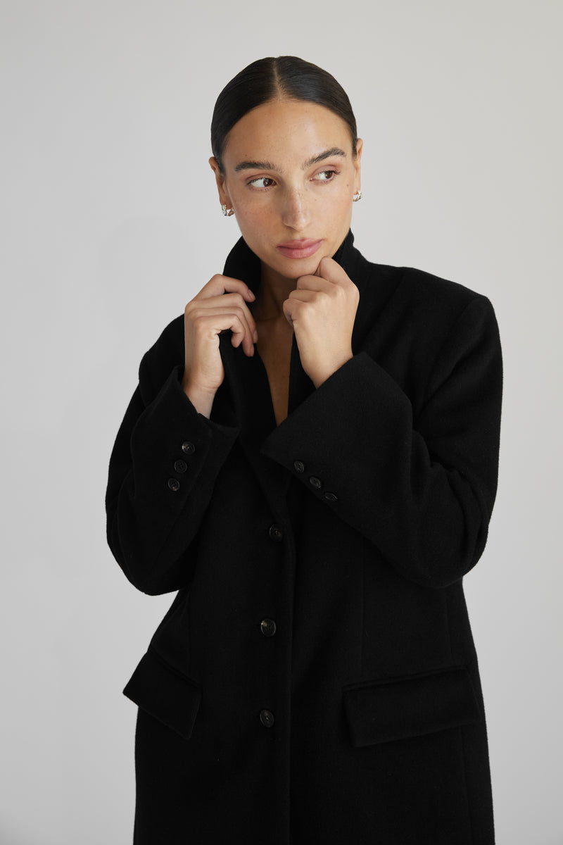 Long Wool Cashmere Coat