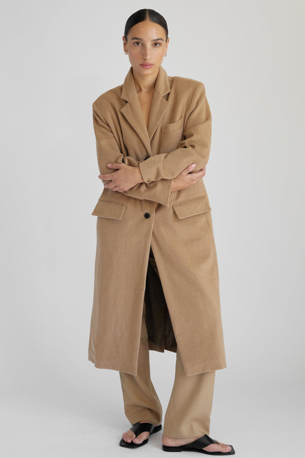 Long Wool Cashmere Coat