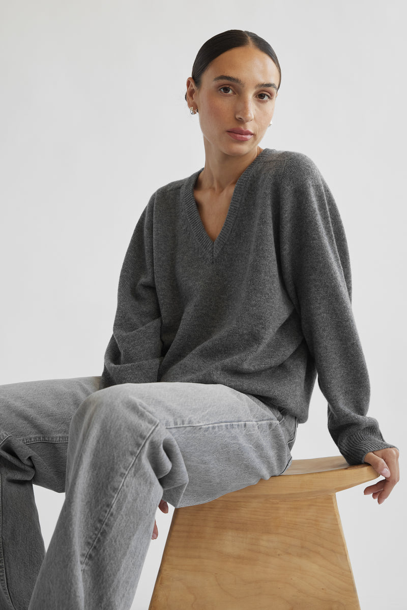 Wool V Neck Sweater