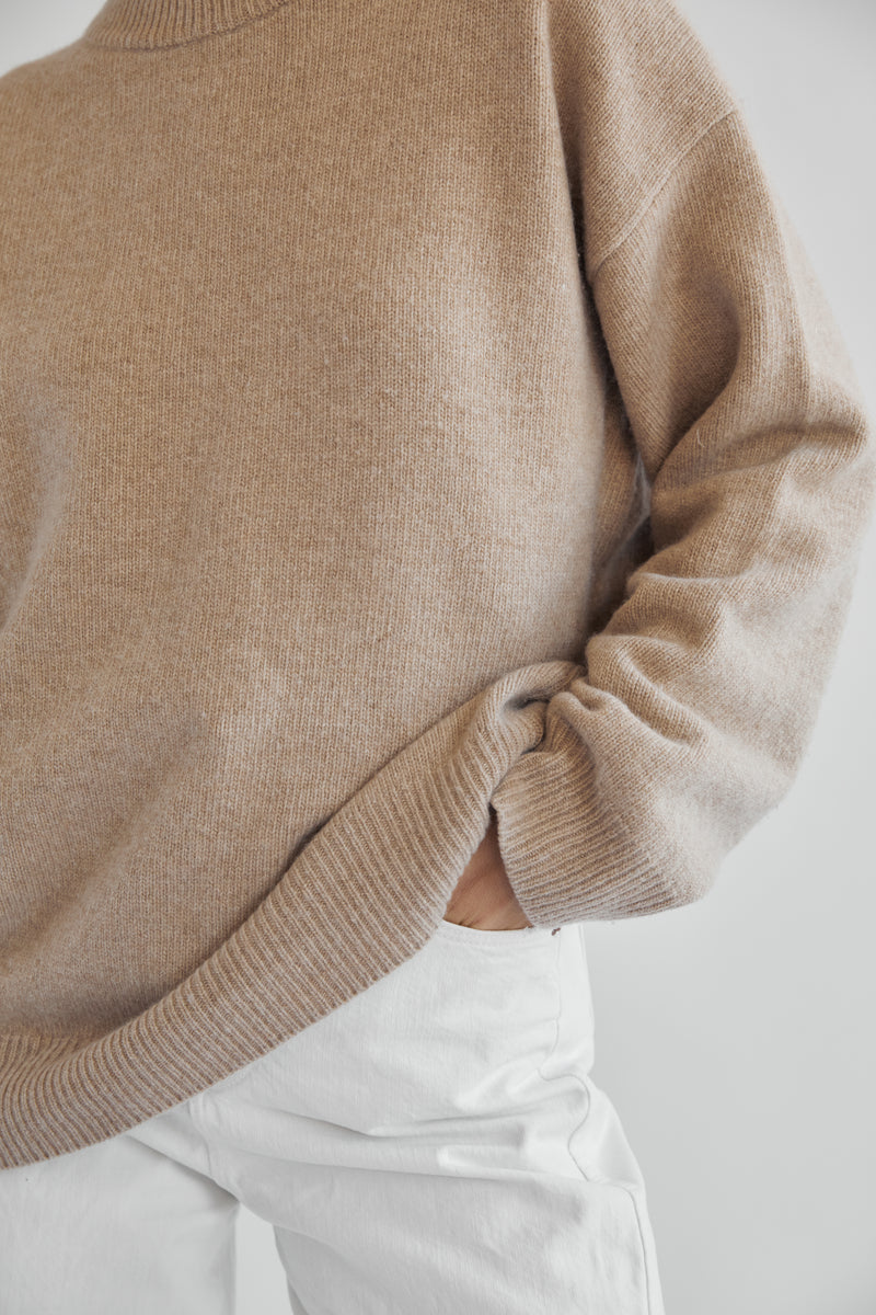 Oversized Wool/Cash Sweater - Almina Concept