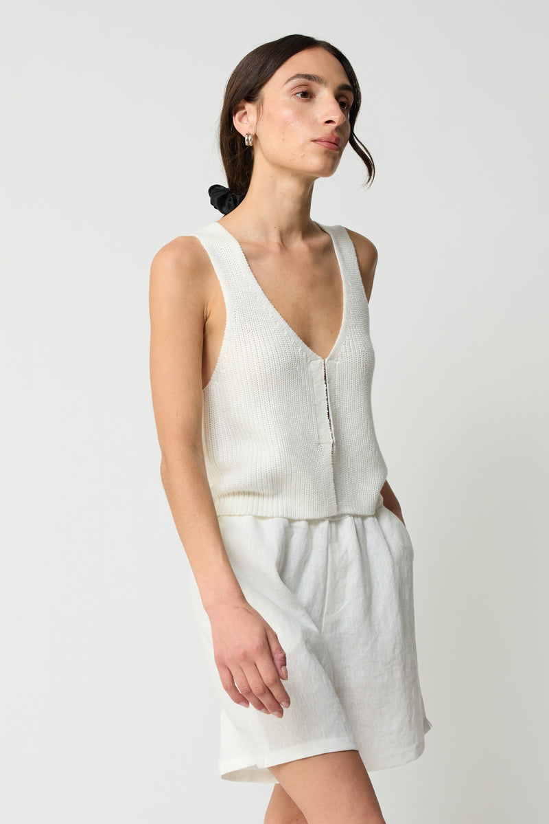 Knit V Neck Vest