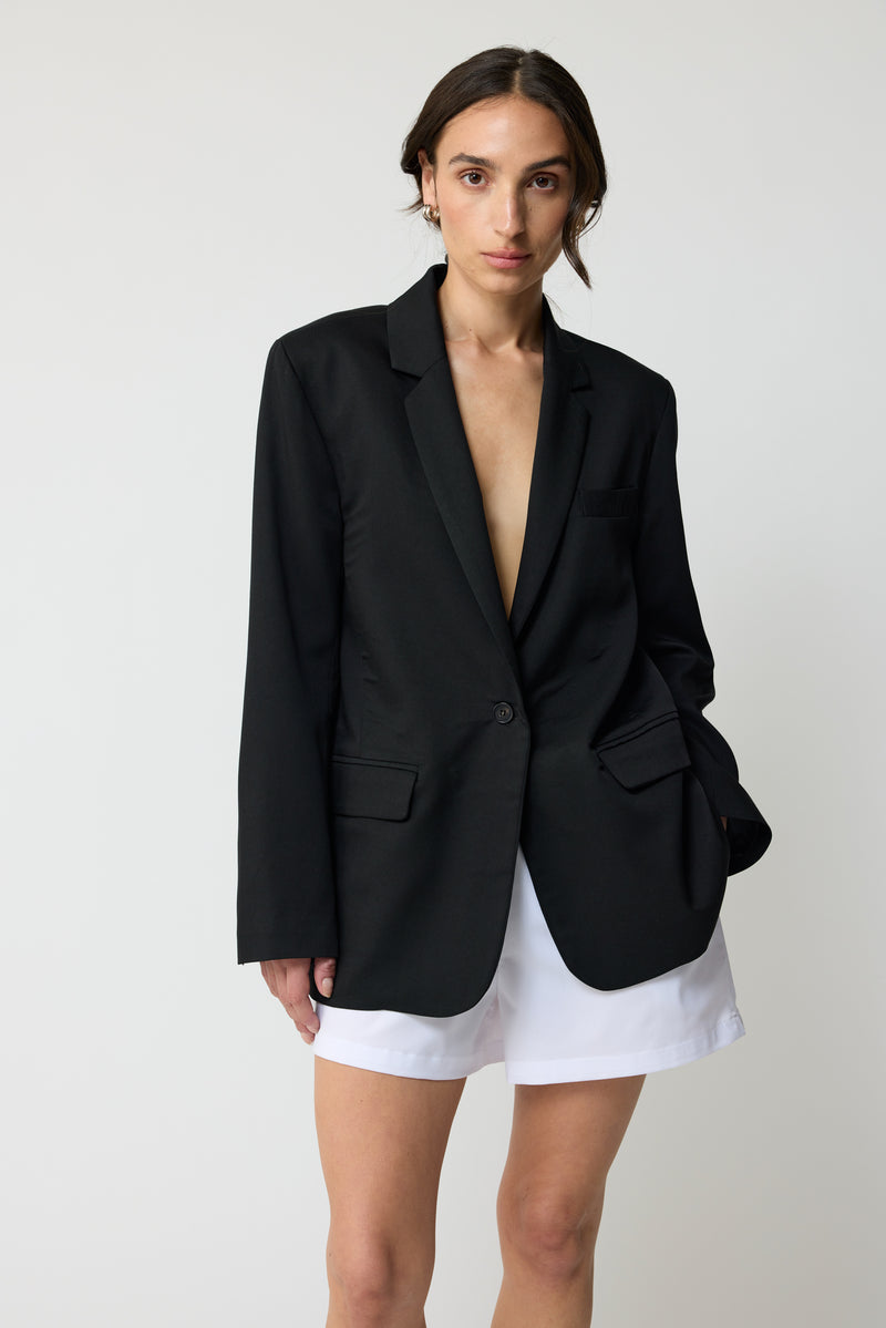 The Oversized Tencel Blazer - Almina Concept