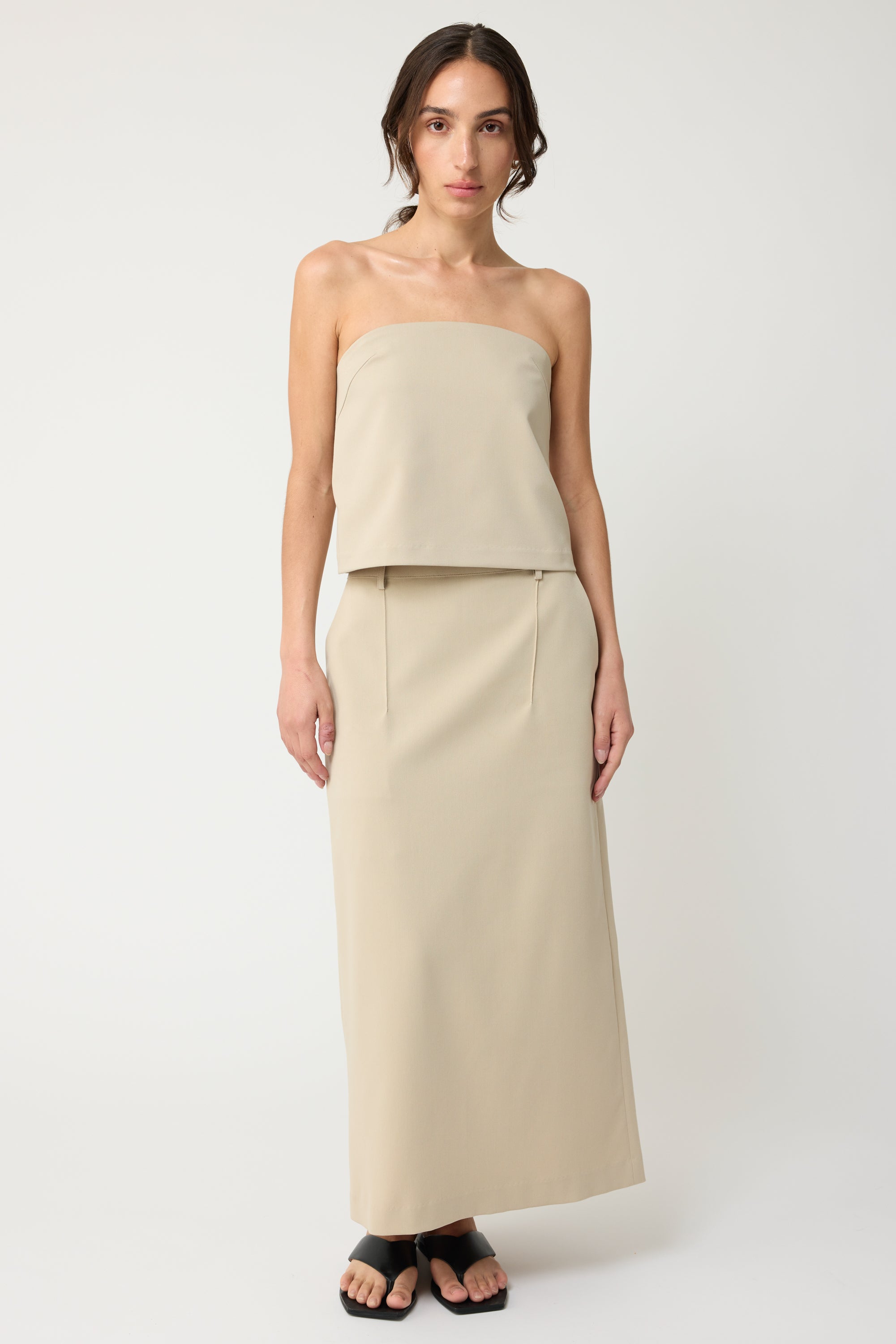 Strapless Tencel Top - Almina Concept 