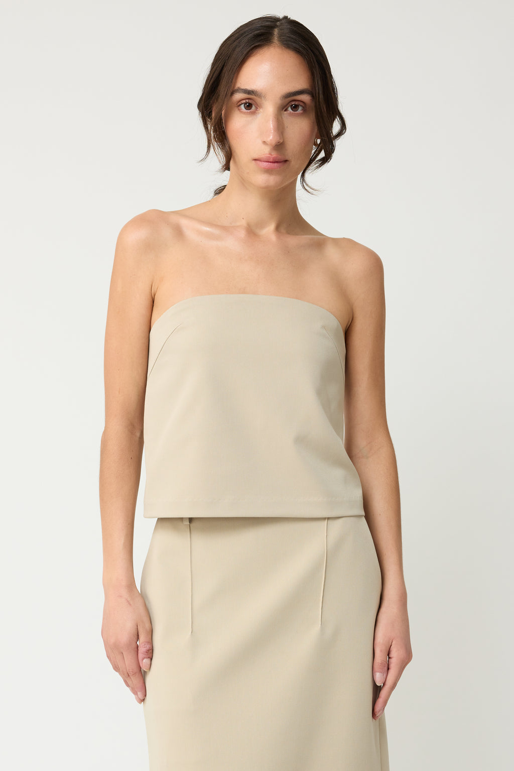 Strapless Tencel Top - Almina Concept 
