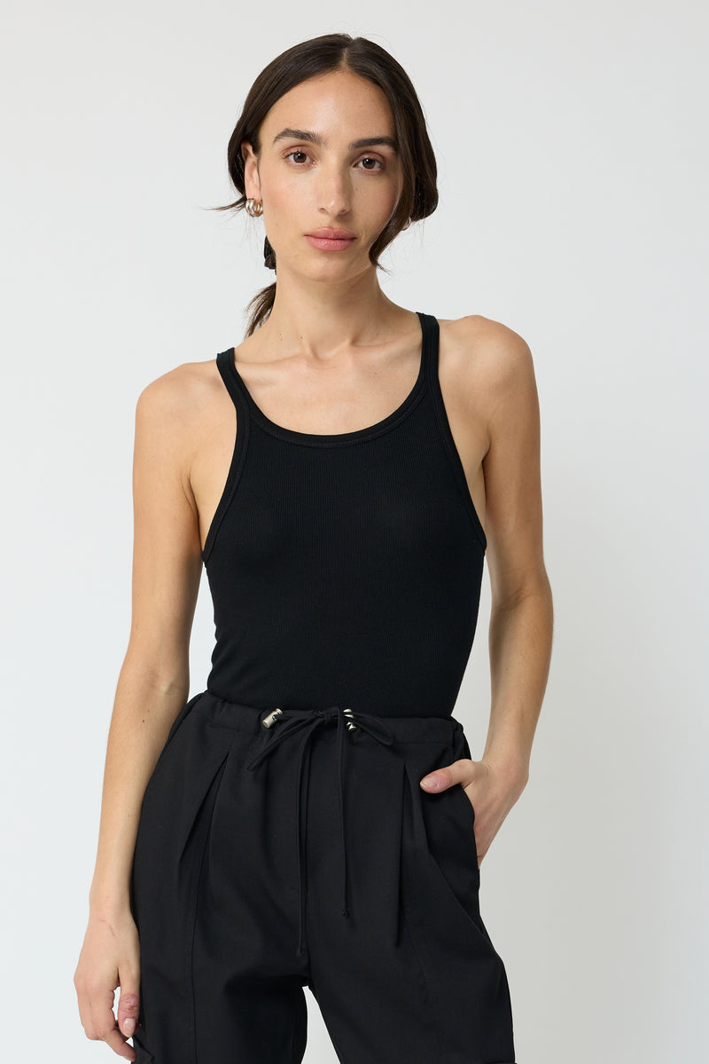 Cropped Rib Tank