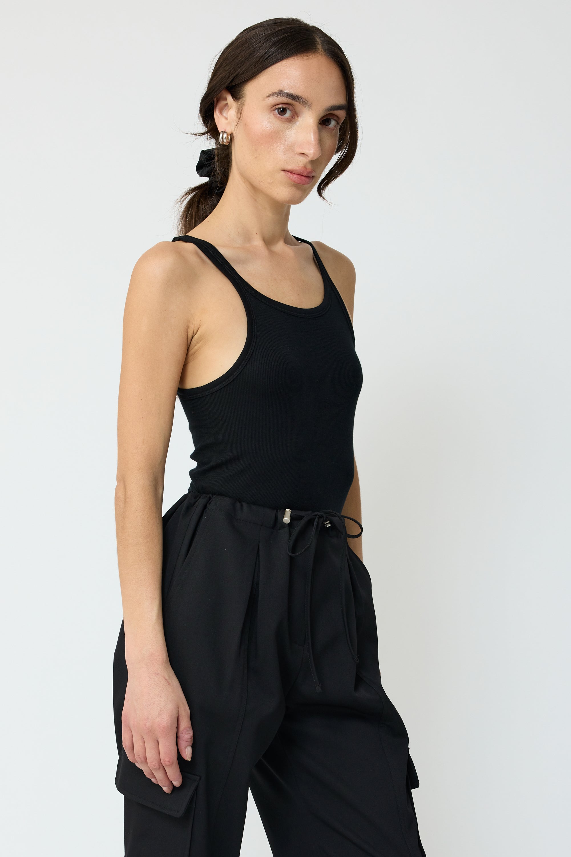 Cropped Rib Tank - Almina Concept 