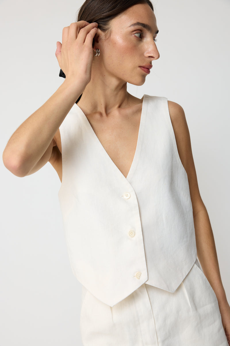 Linen Vest