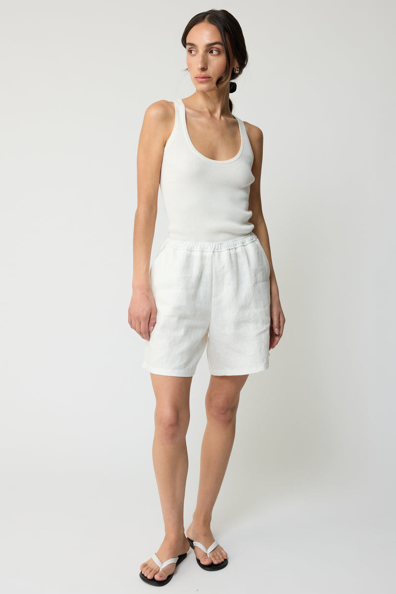 Linen Bermuda Shorts