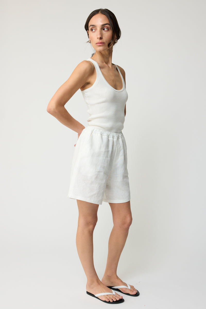 Linen Bermuda Shorts