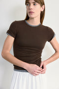 Short Sleeve Knit Top - Almina Concept 