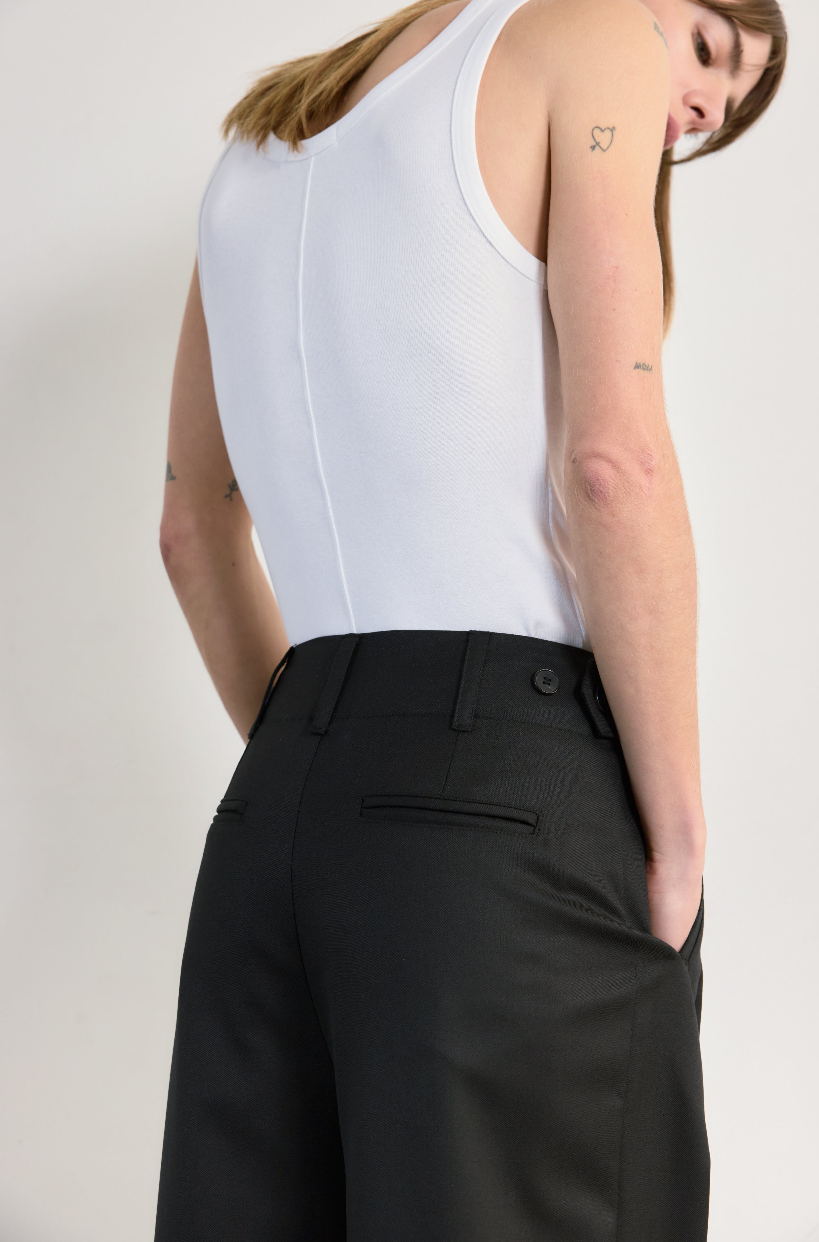 Adjustable Waist Trousers - Almina Concept 