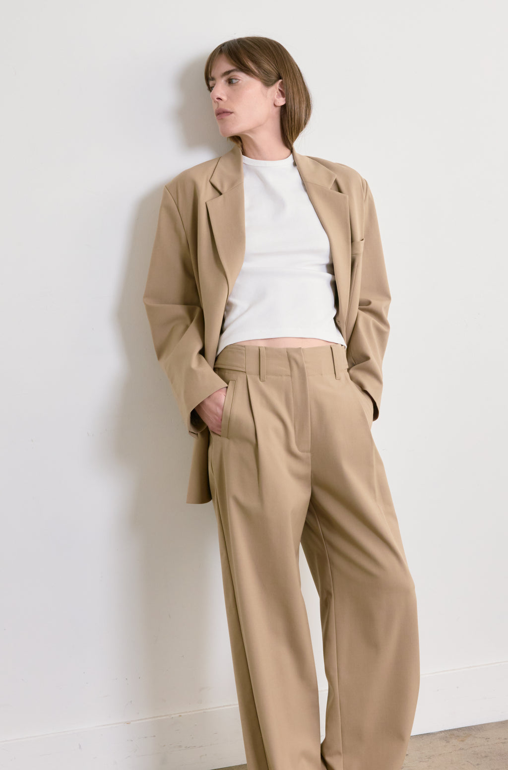 Oversized Double Button Blazer - Almina Concept 