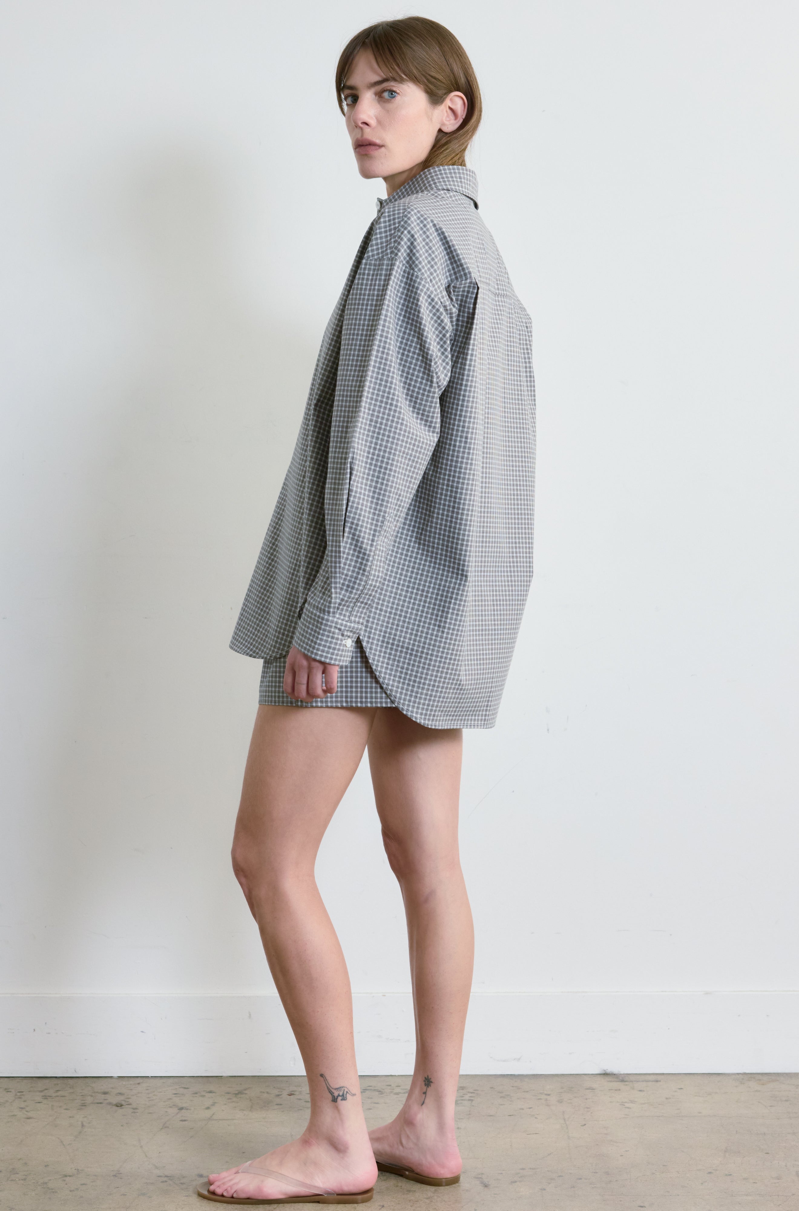 Oversized Cotton Shirt - Almina Concept 