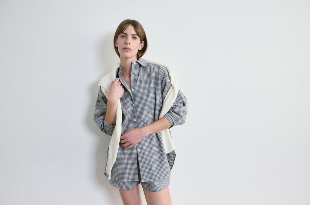 Oversized Cotton Shirt - Almina Concept 