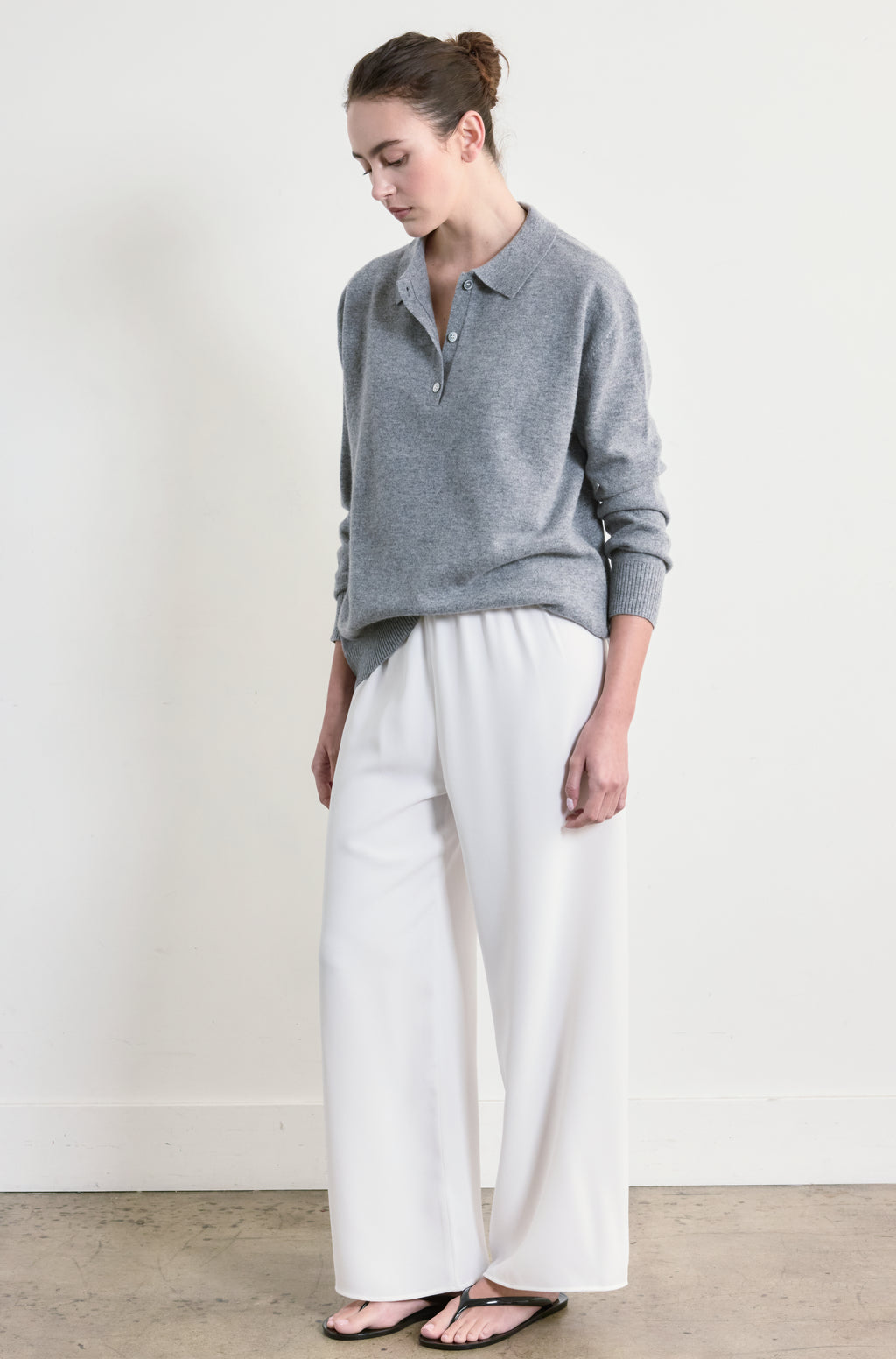 Lightweight Wool Polo - Almina Concept 