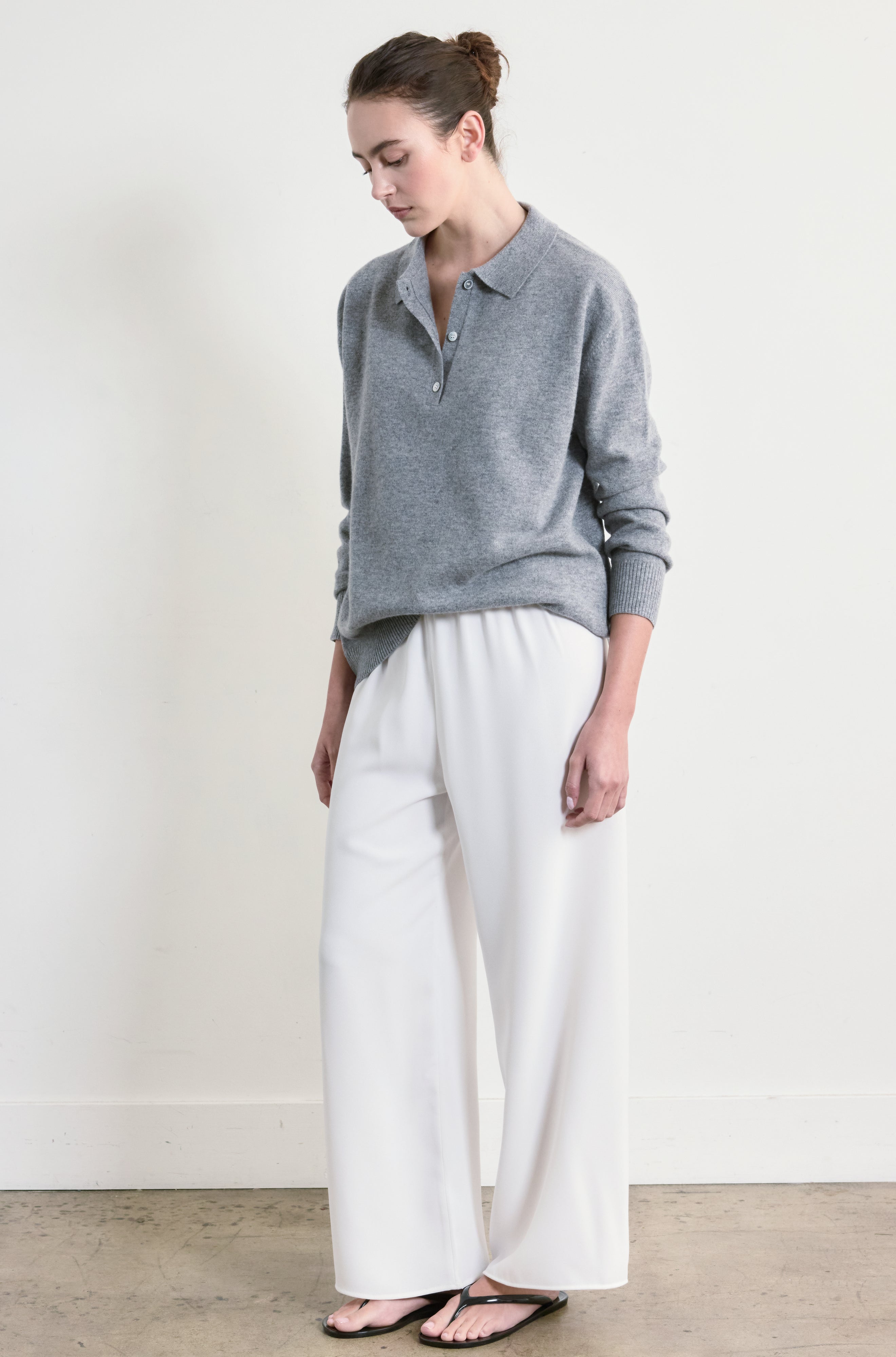 Lightweight Wool Polo - Almina Concept 