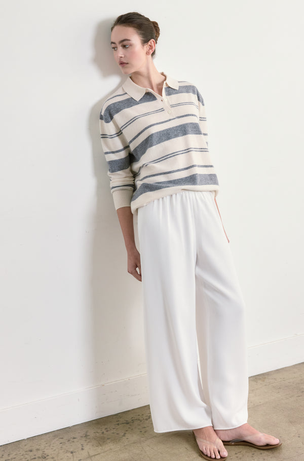 Lightweight Wool Polo - Almina Concept 