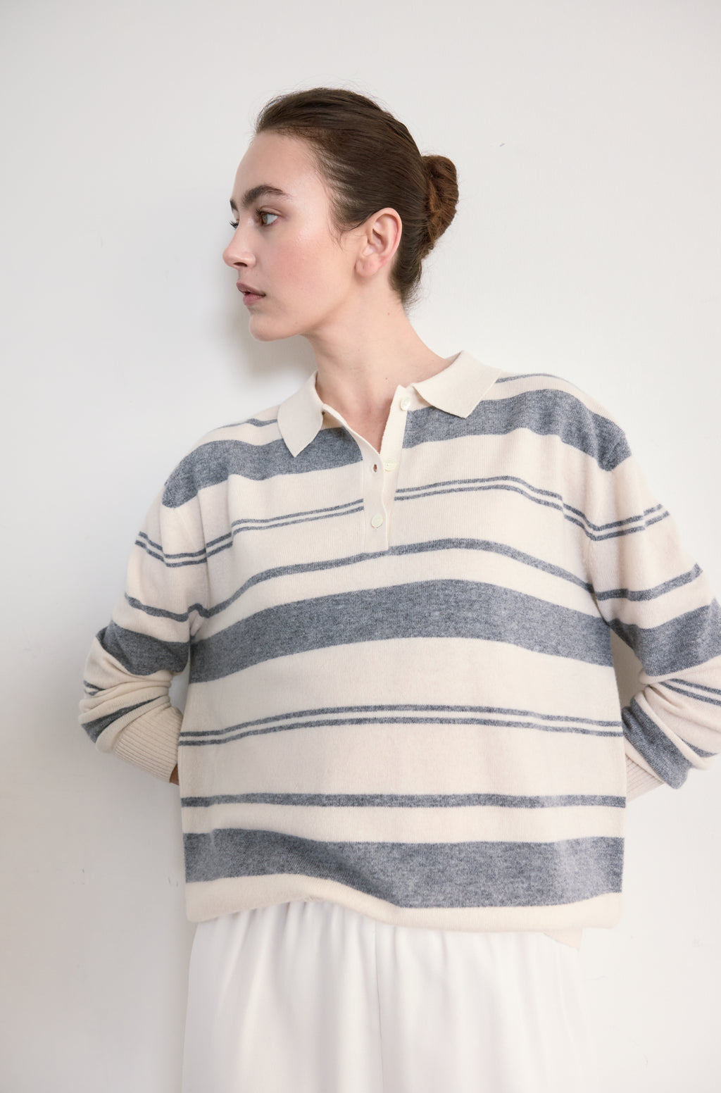 Lightweight Wool Polo - Almina Concept 