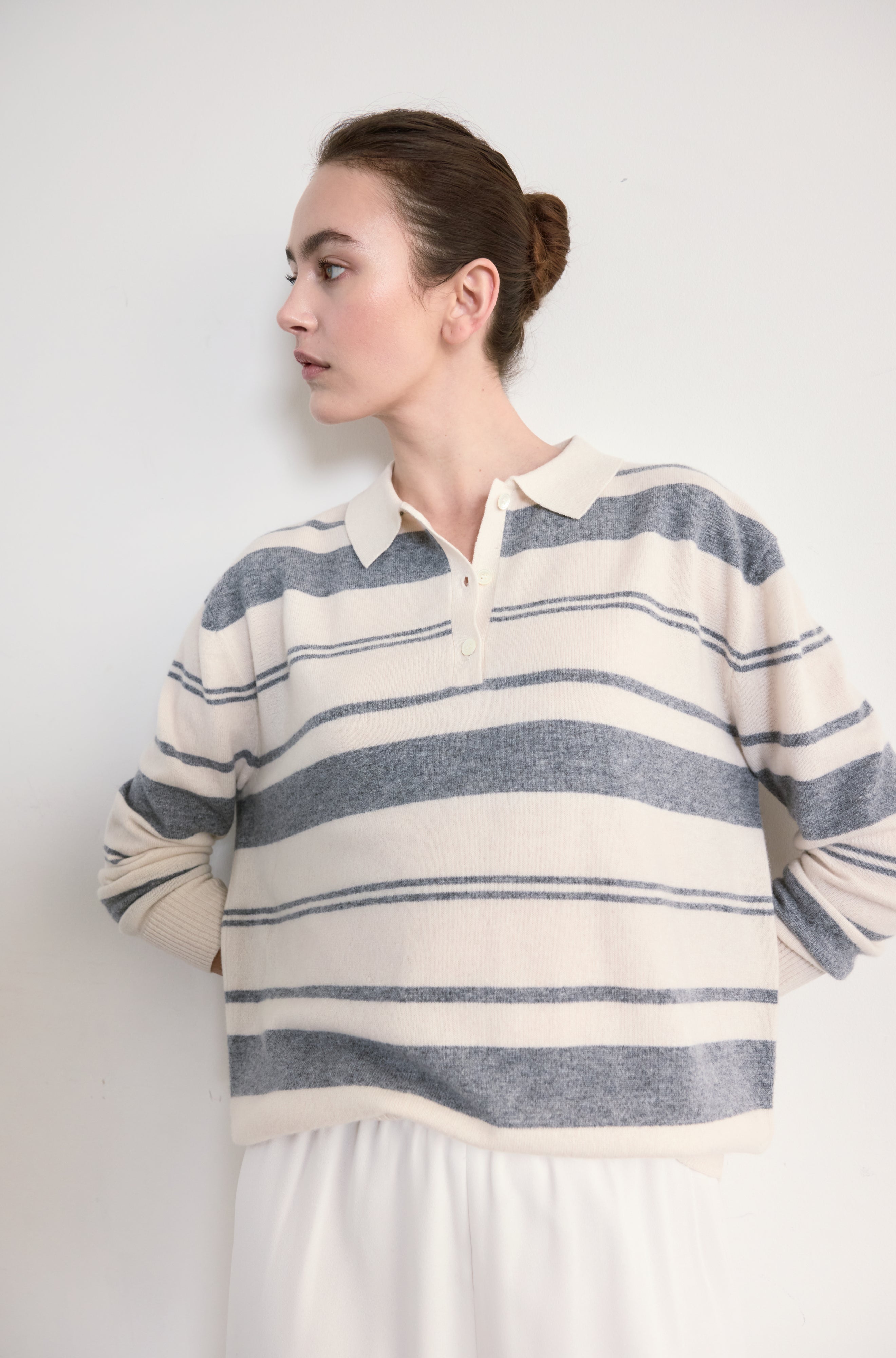 Lightweight Wool Polo - Almina Concept 