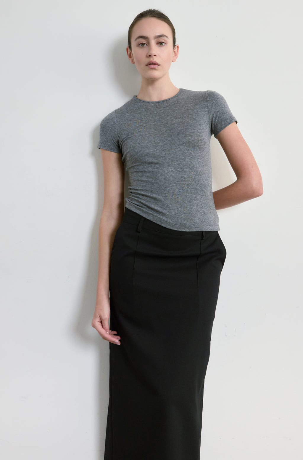 Short Sleeve Knit Top - Almina Concept 