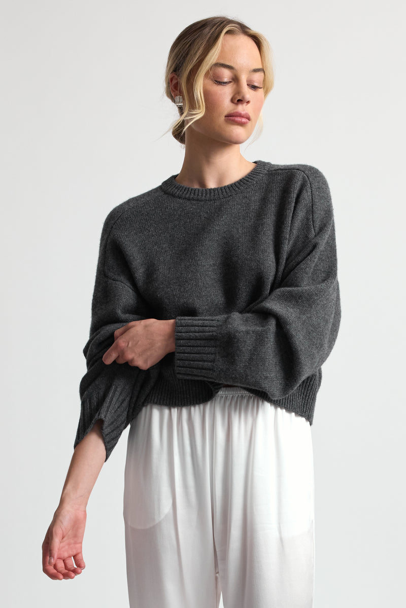 Cropped Wool Sweater