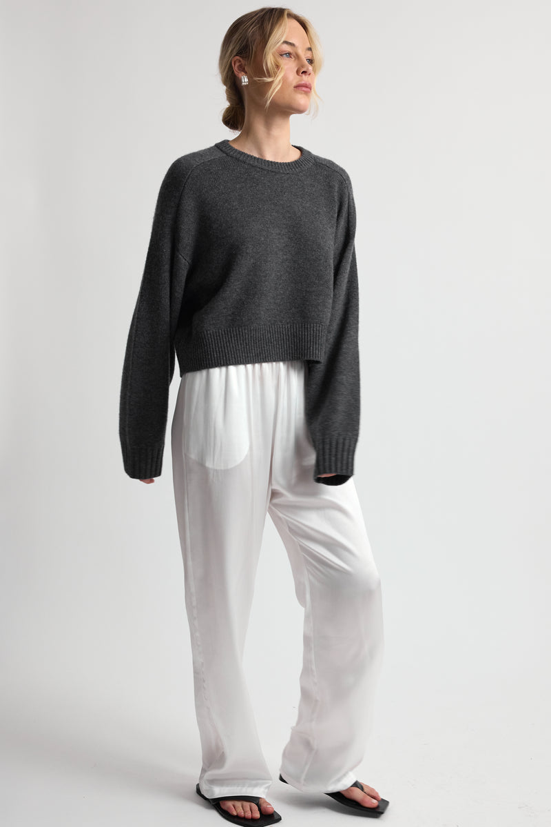 Cropped Wool Sweater