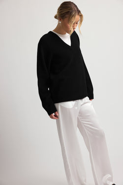 Wool V Neck Sweater