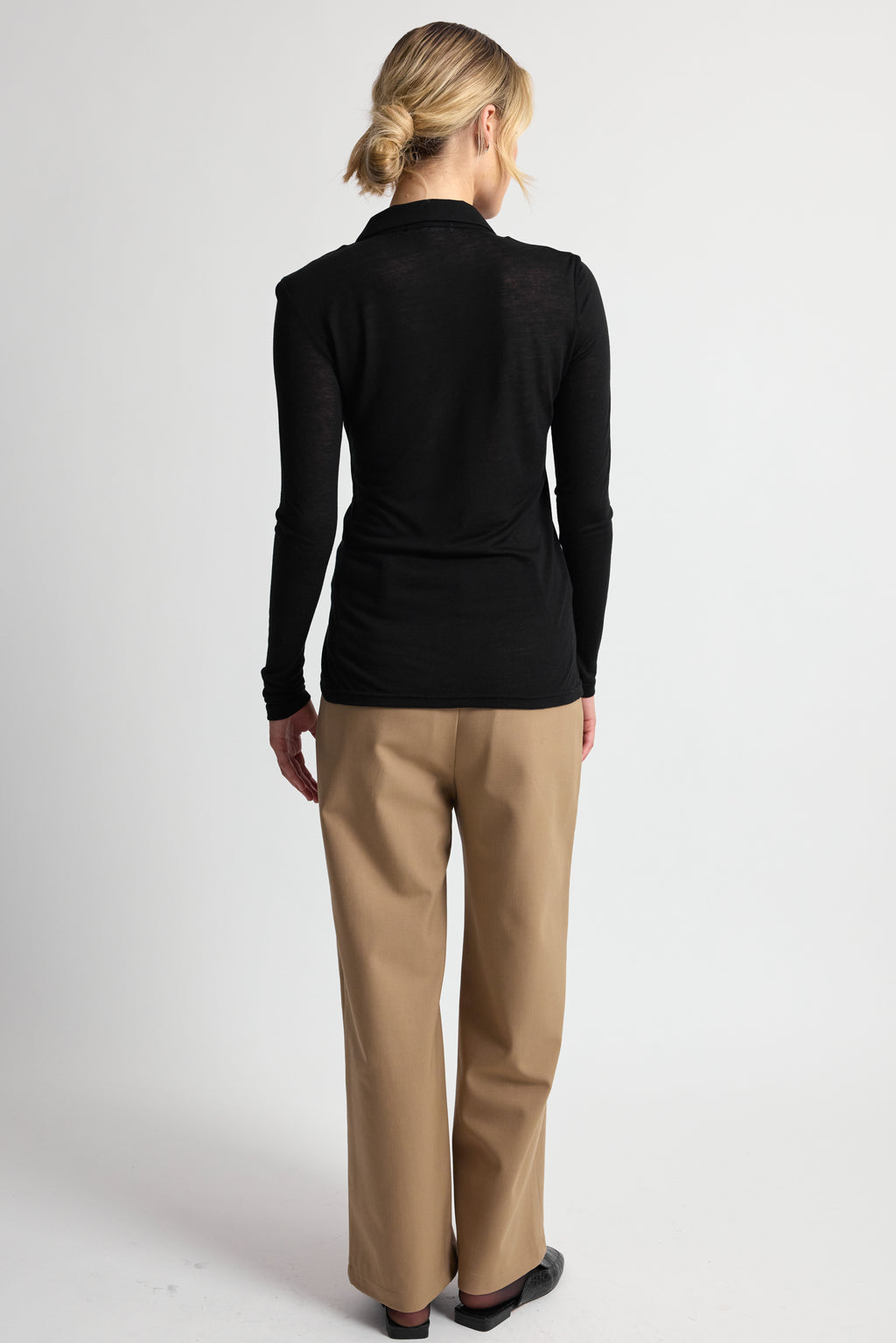 3 Button Knit Top - Almina Concept 