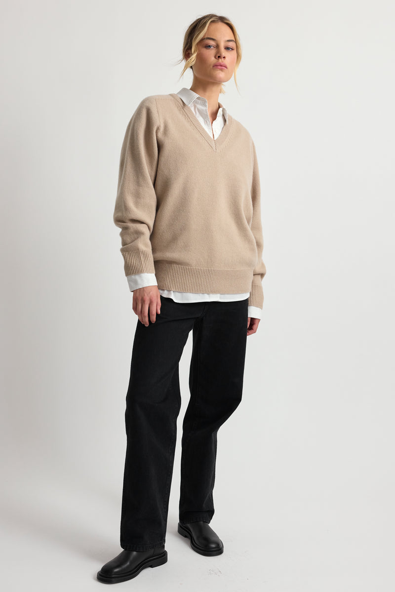 Wool V Neck Sweater