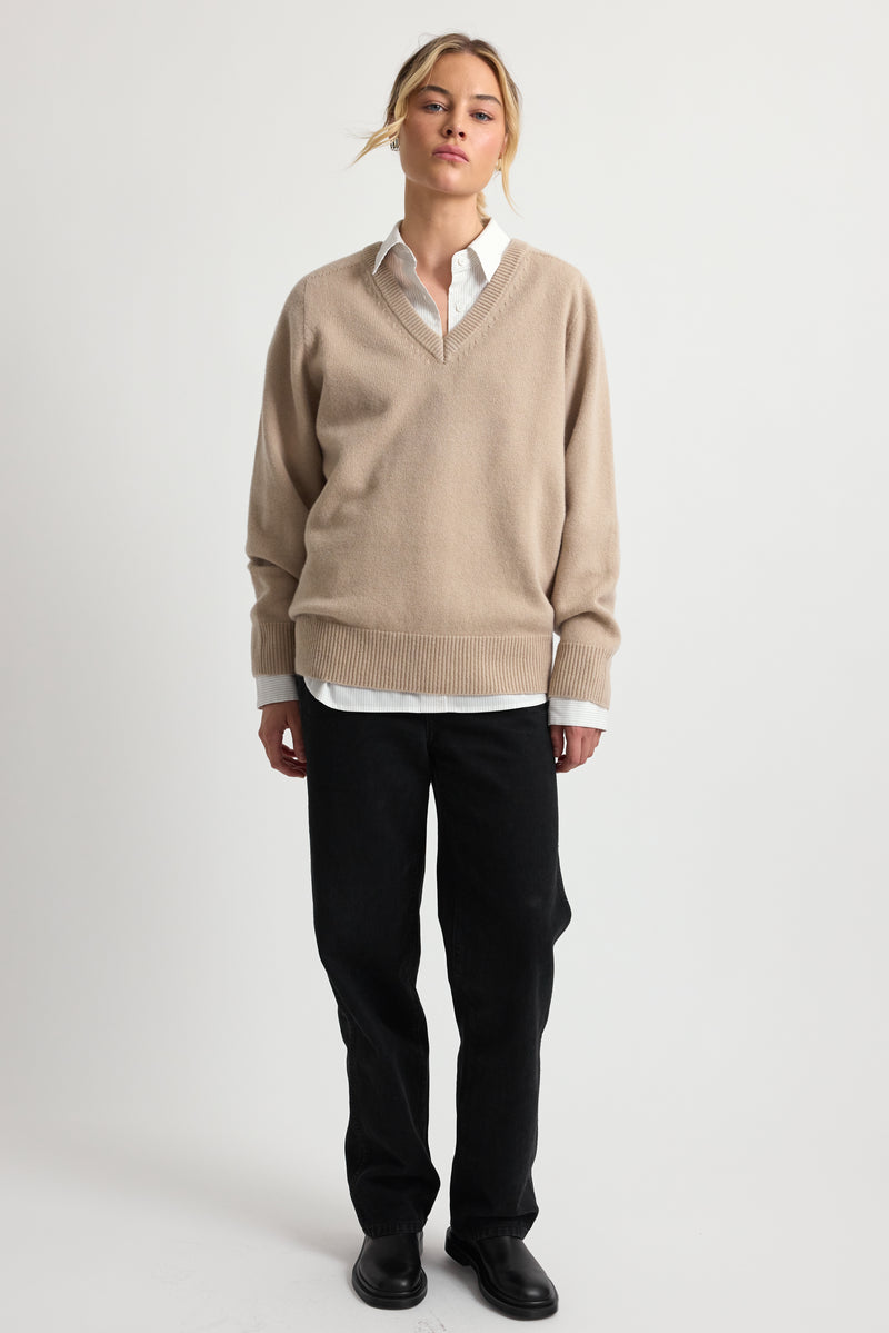 Wool V Neck Sweater