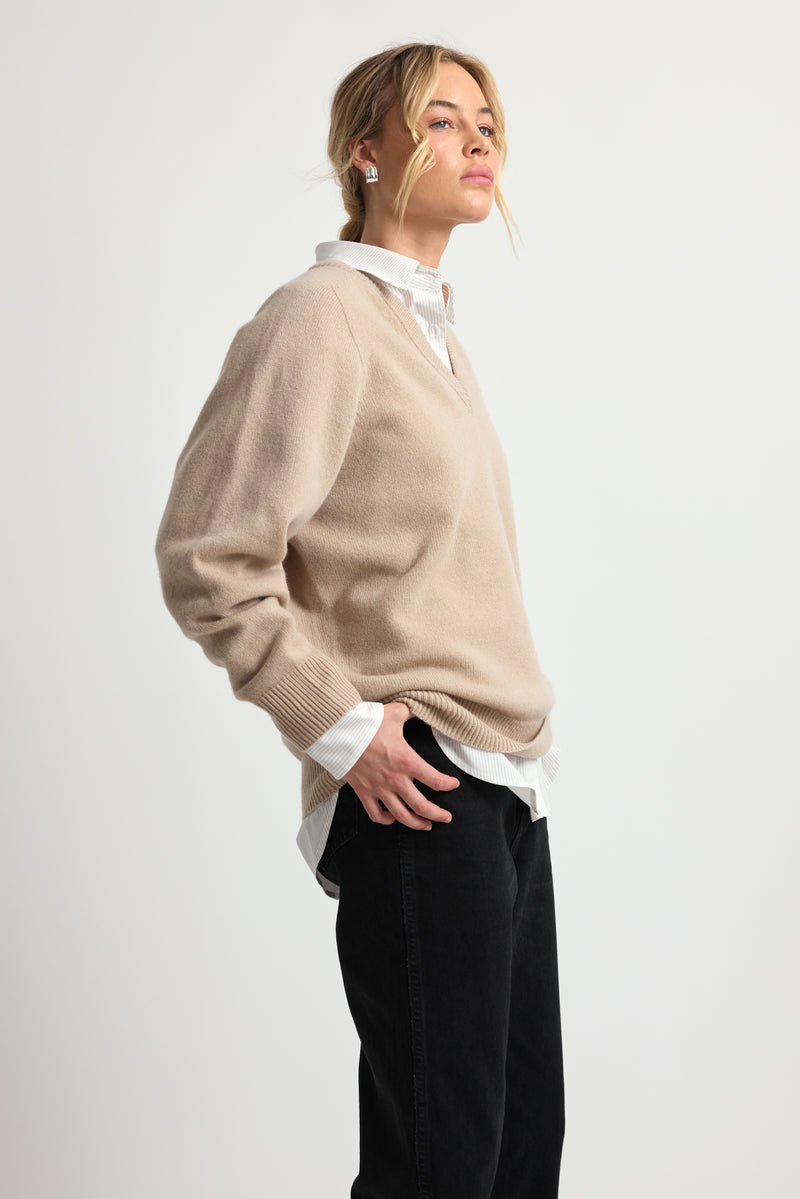 Wool V Neck Sweater