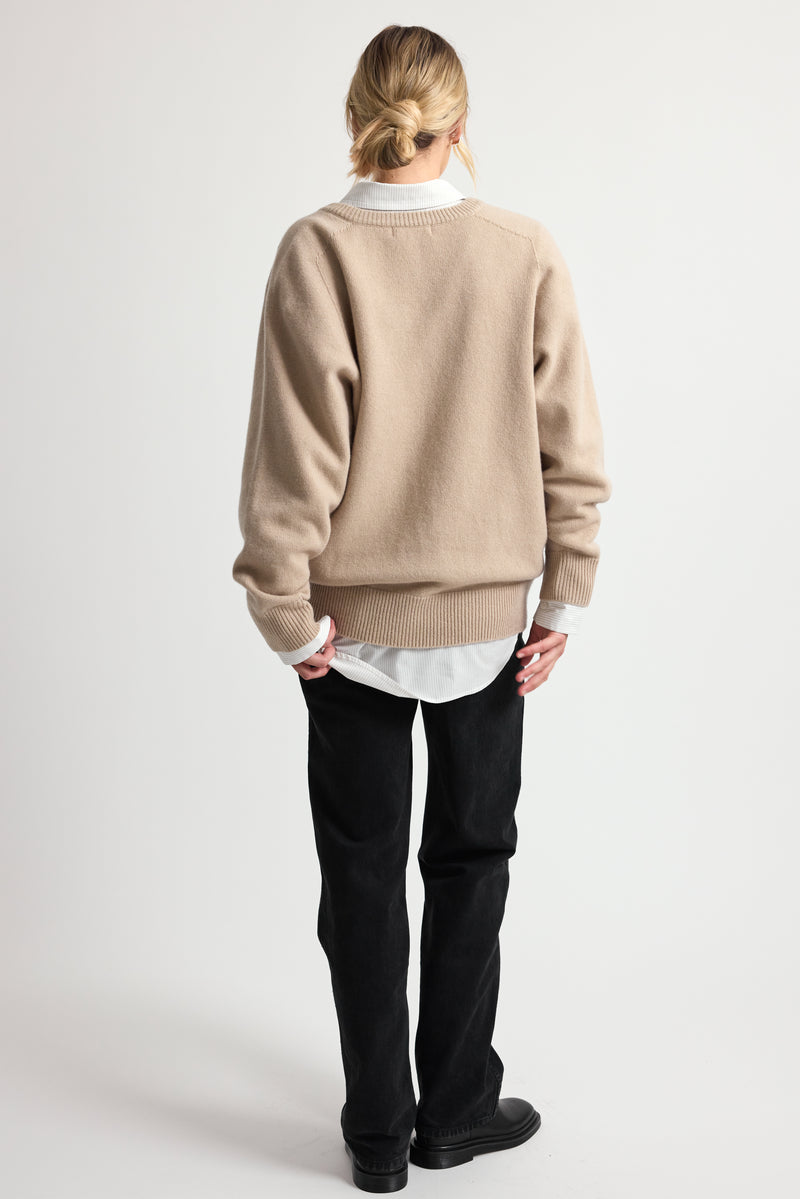 Wool V Neck Sweater