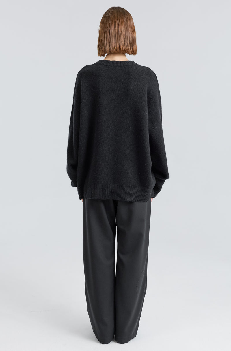Oversized Wool/Cash Sweater - Almina Concept 