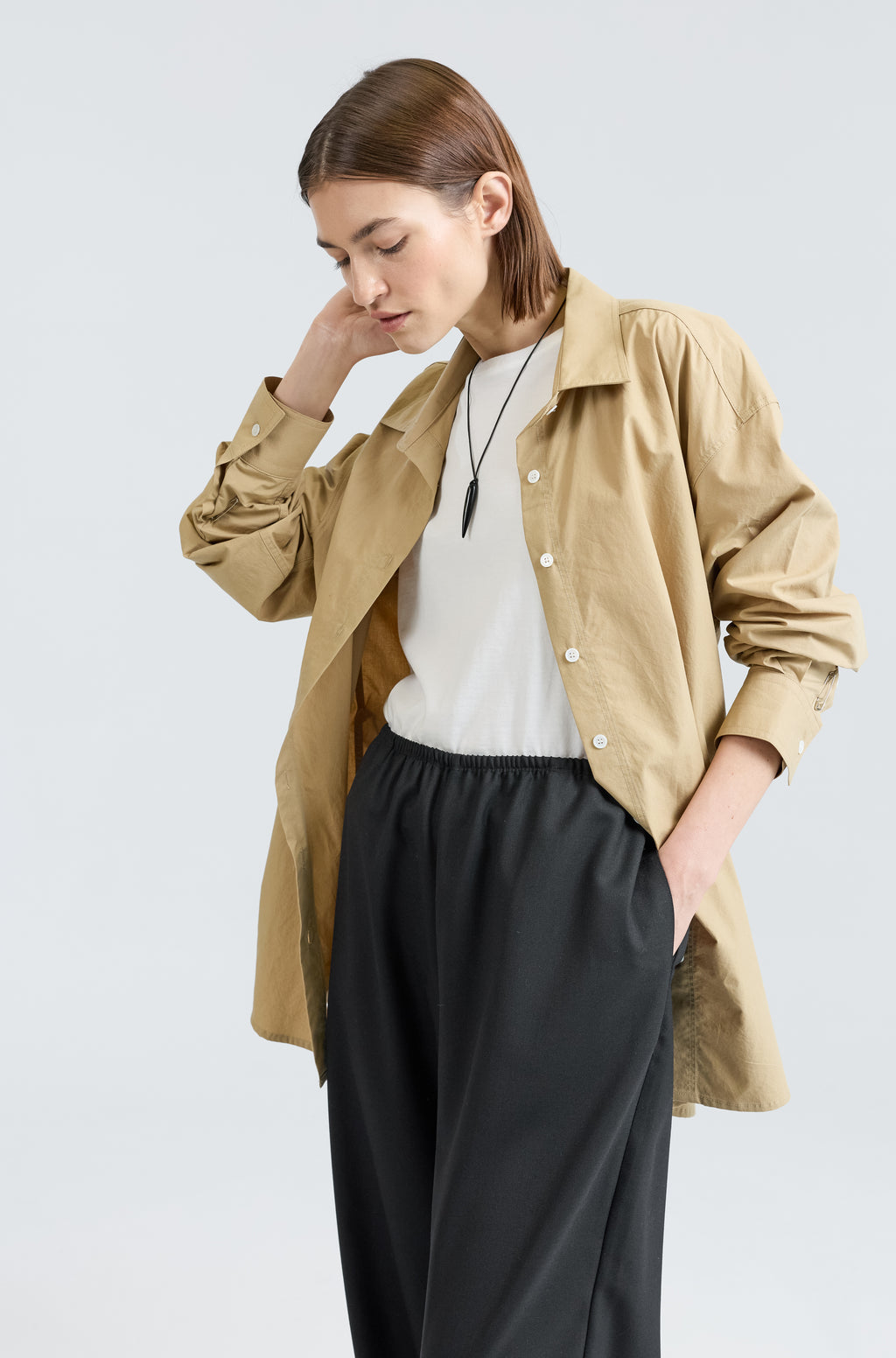 Shirt With Tie Belt - Almina Concept 