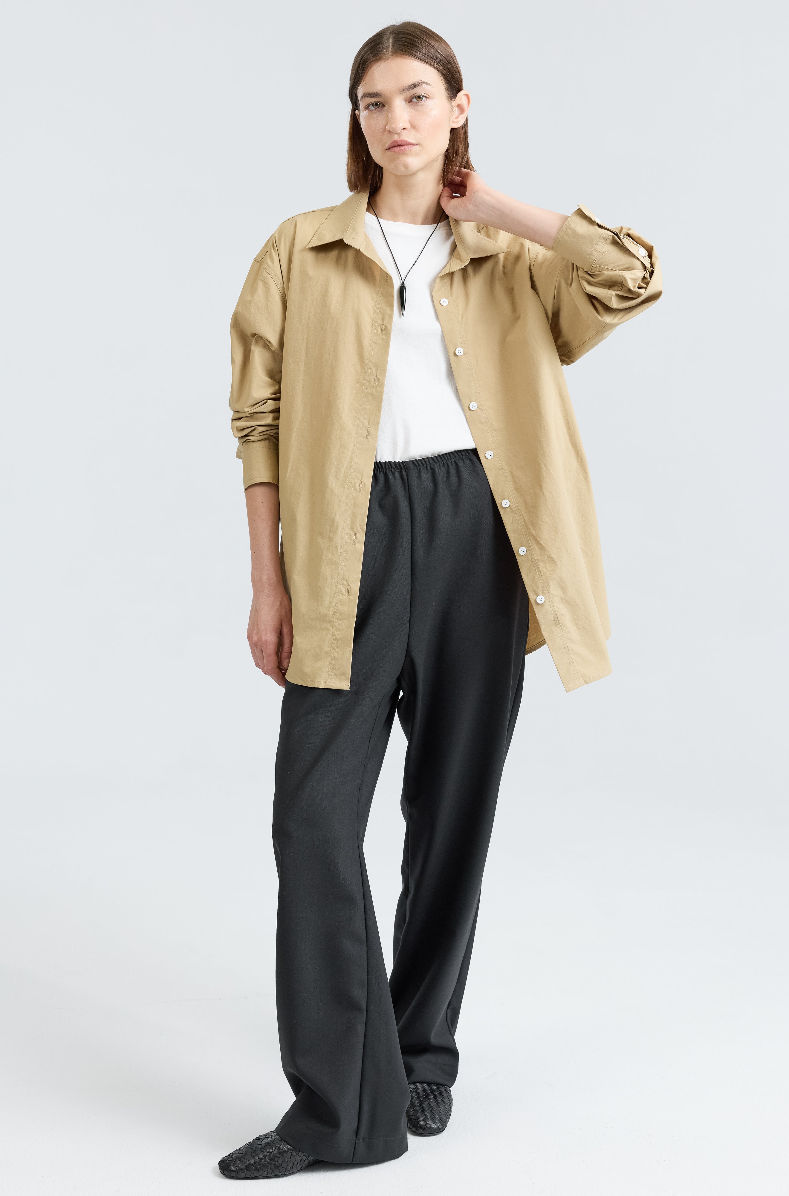 Shirt With Tie Belt - Almina Concept 