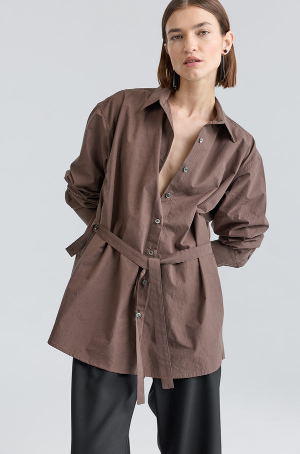 Shirt With Tie Belt