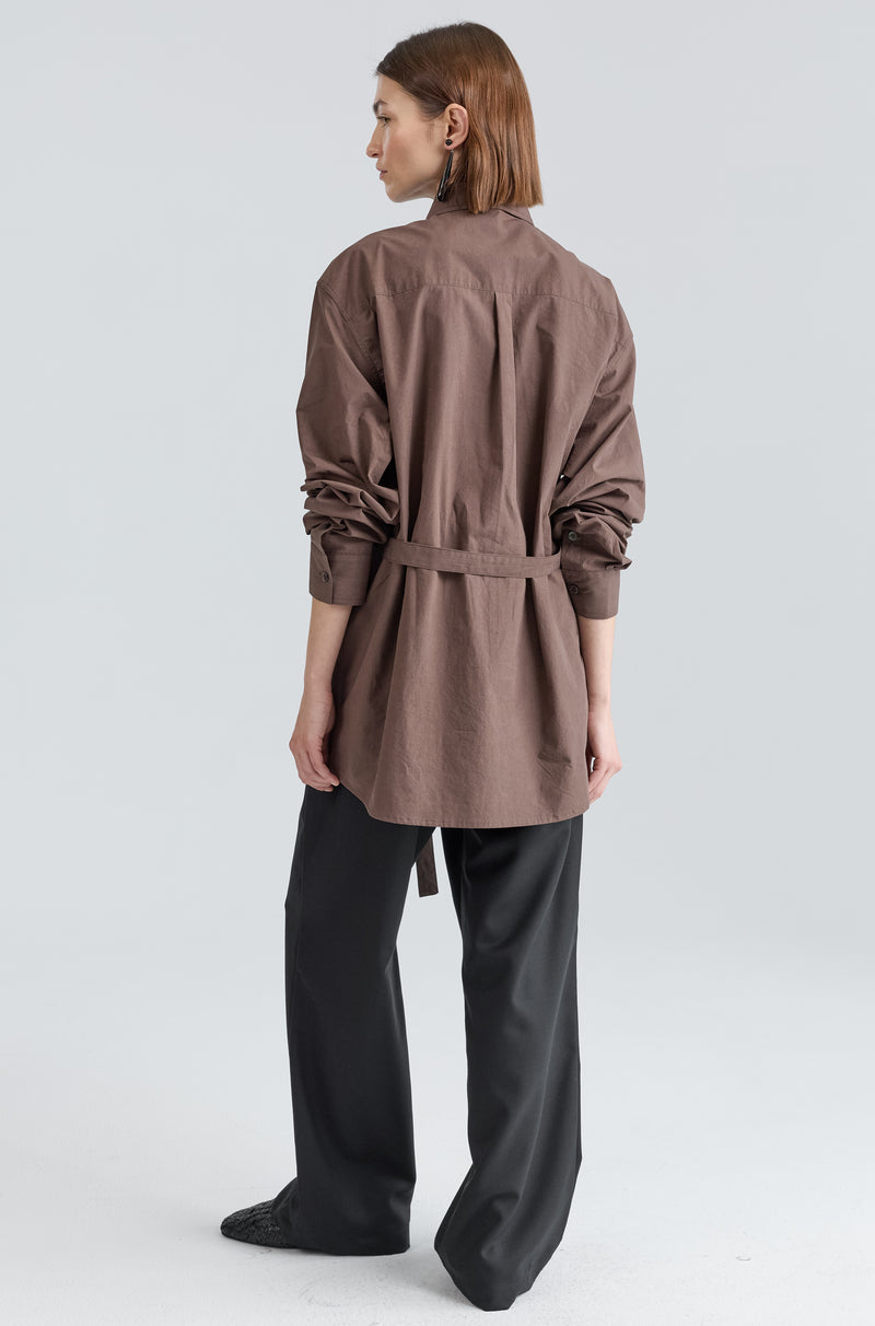 Shirt With Tie Belt