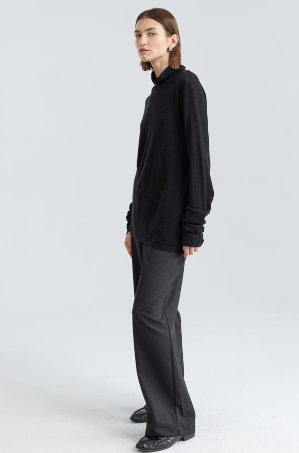 Funnel Wool/Cash Turtleneck
