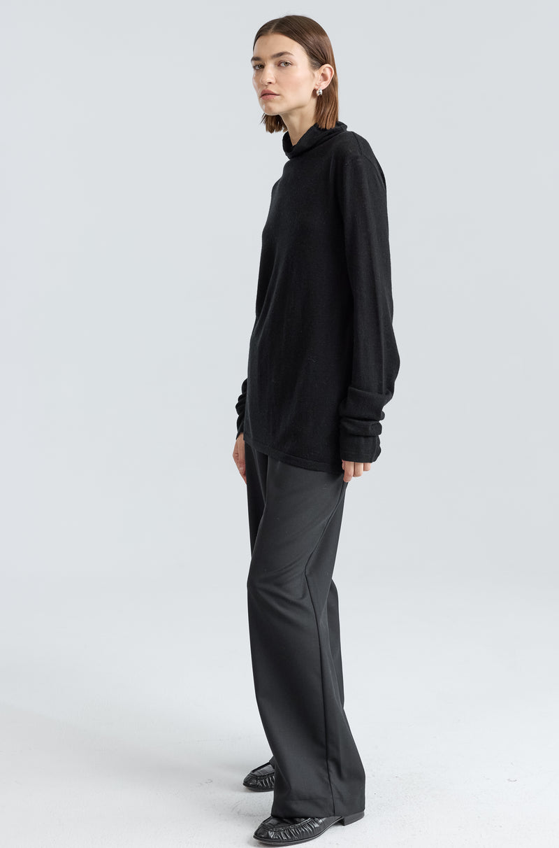 Funnel Wool/Cash Turtleneck