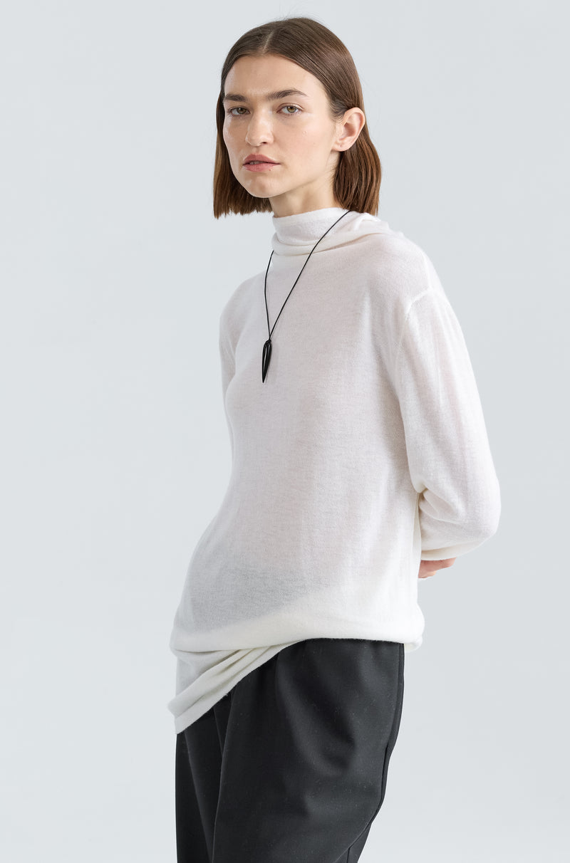 Funnel Wool/Cash Turtleneck