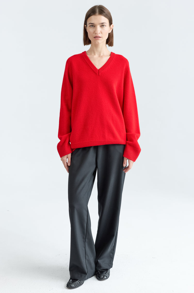 Wool V Neck Sweater
