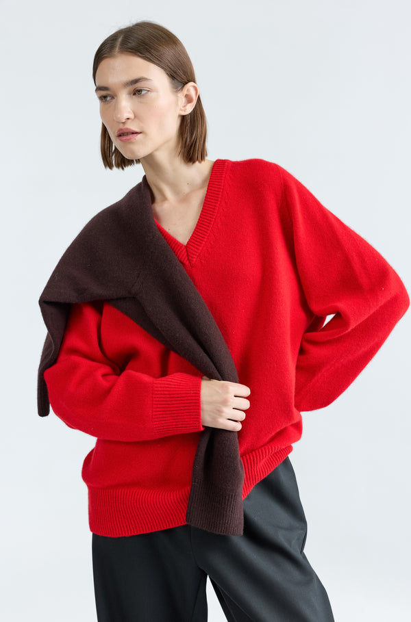 Wool V Neck Sweater