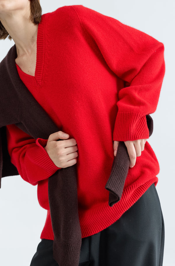 Wool V Neck Sweater