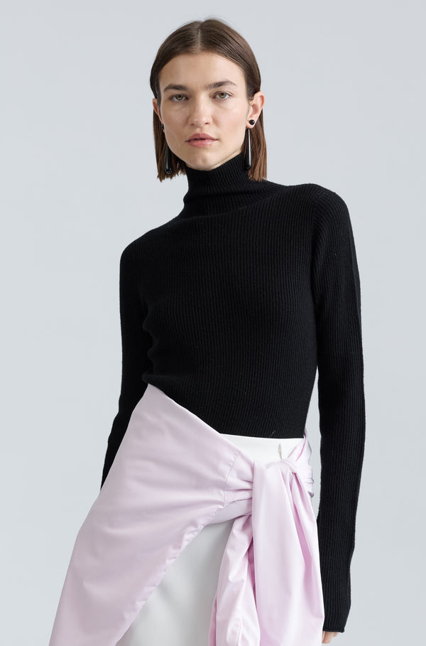 Slim Ribbed Turtleneck