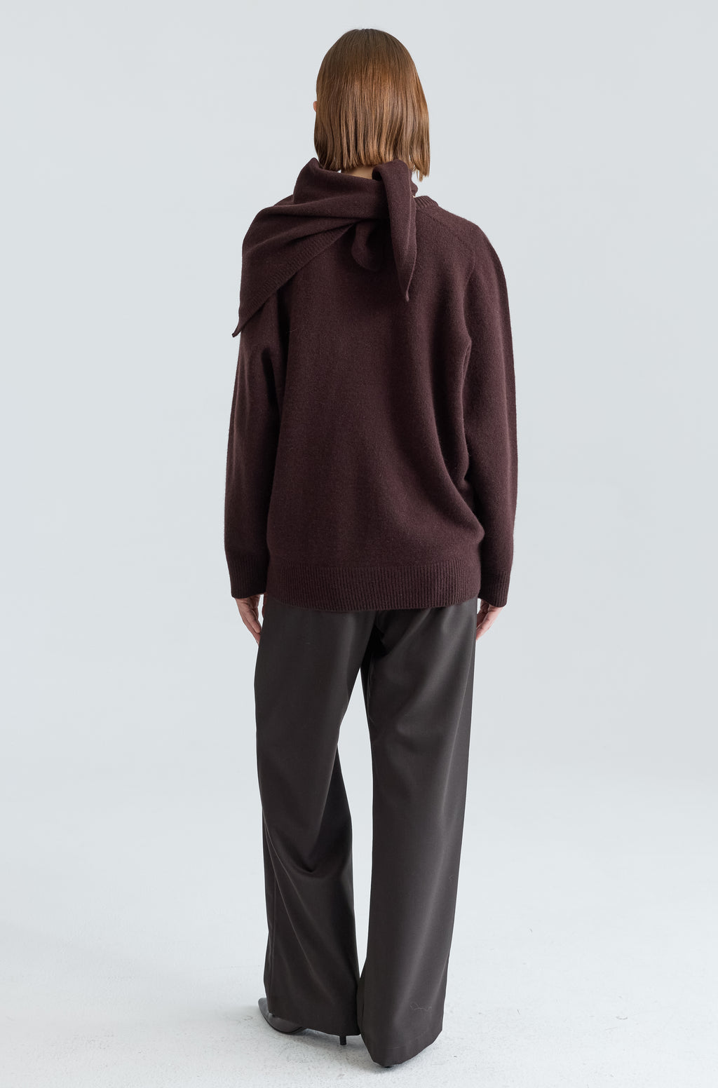 Wool V Neck Sweater - Almina Concept 