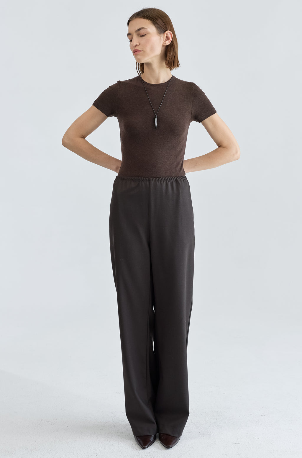 Short Sleeve Knit Top - Almina Concept 