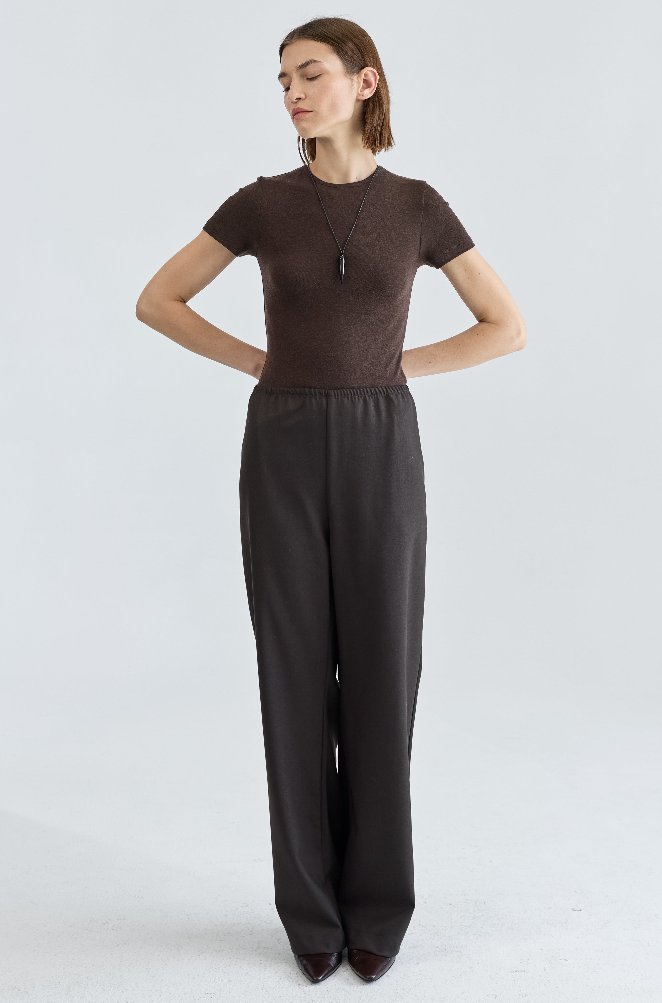 Short Sleeve Knit Top - Almina Concept 