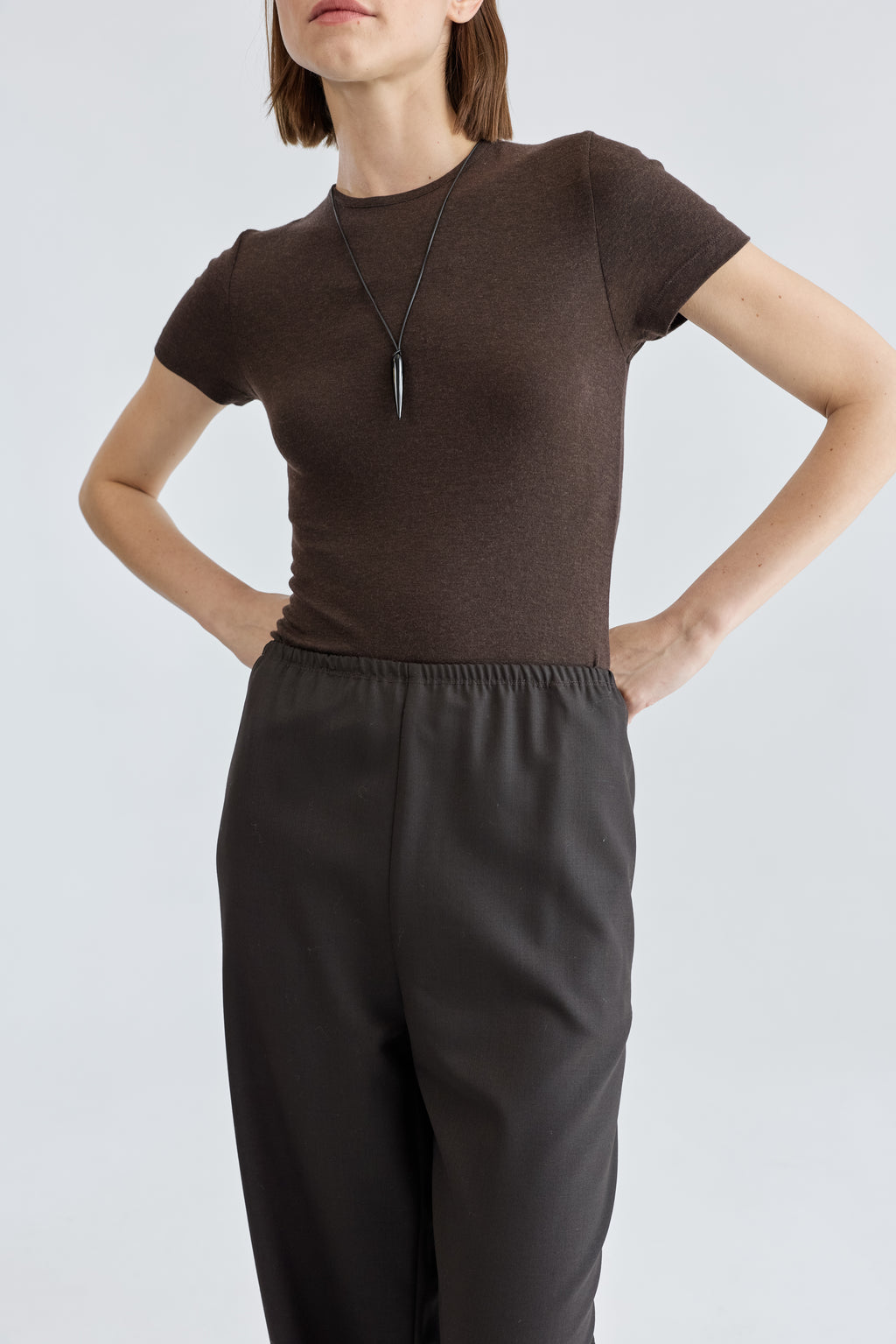 Short Sleeve Knit Top - Almina Concept 